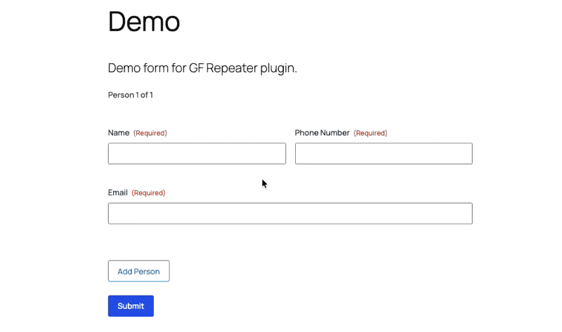 Adding and removing rows on the frontend